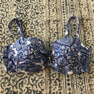Blue Bathing Suit Top